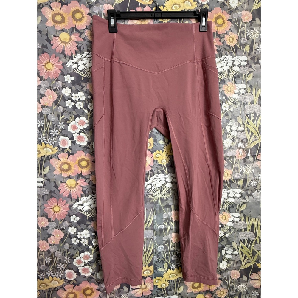 Lululemon‎ Align High Rise Capri Leggings Pink Size 10 Athleisure Workout